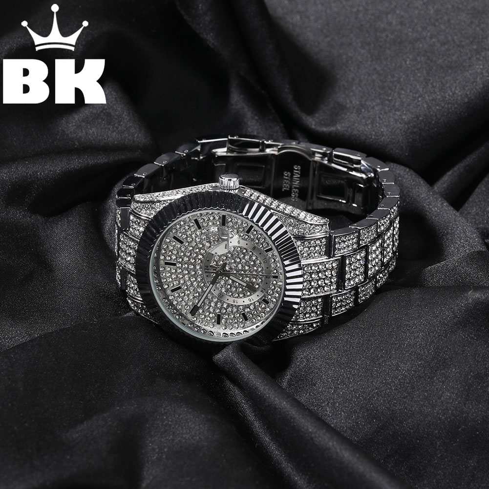 King'S Jewelry Watches - Мужские кварцевые часы с круглым циферблатом,