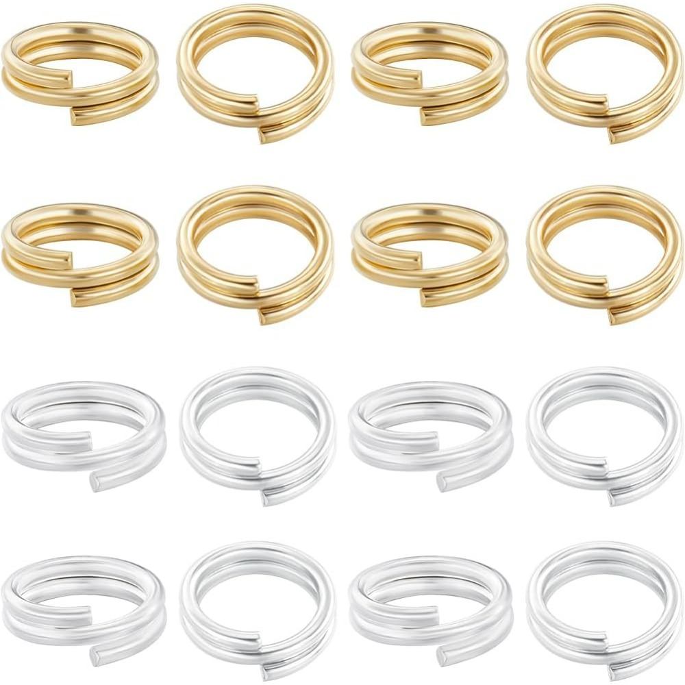 Sterling Silver Ring - 1 коробка, 80 шт., разделенное кольцо