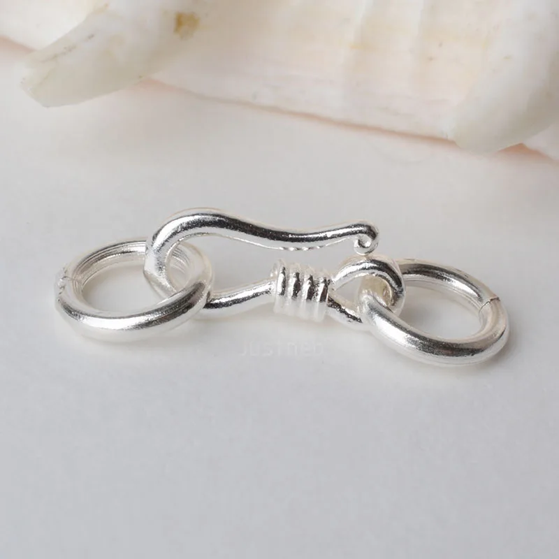 Sterling Silver Ring - Застежка-рыба из стерлингового серебра S с