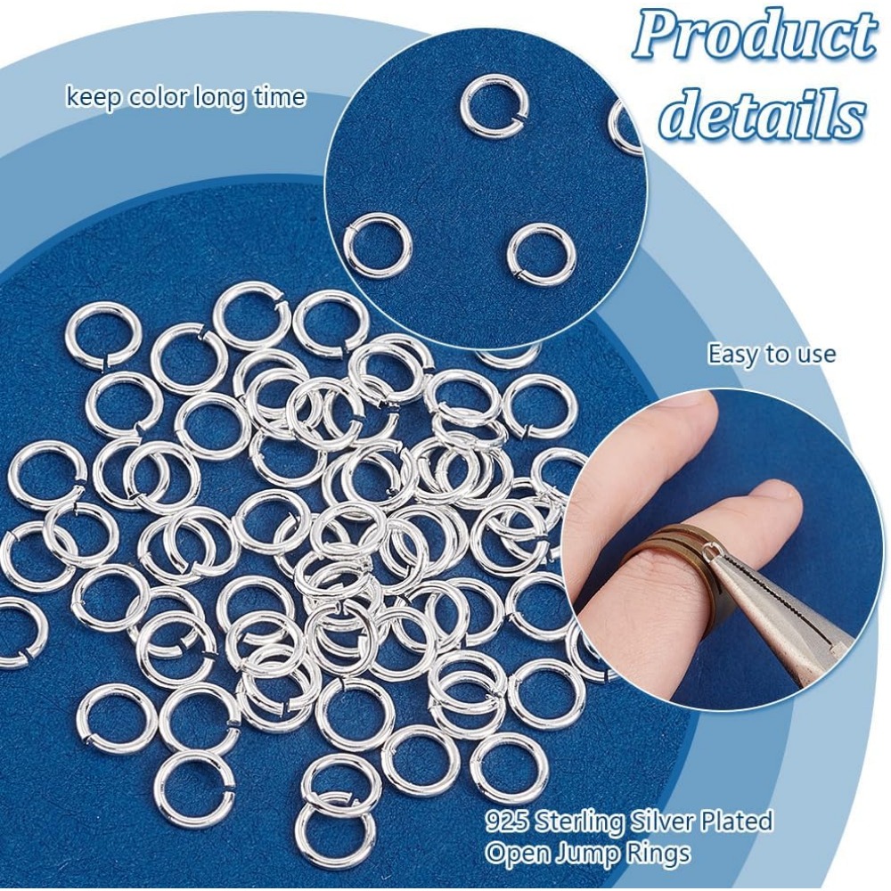 200 шт., открытые кольца для п – обзор и цена Sterling Silver Ring